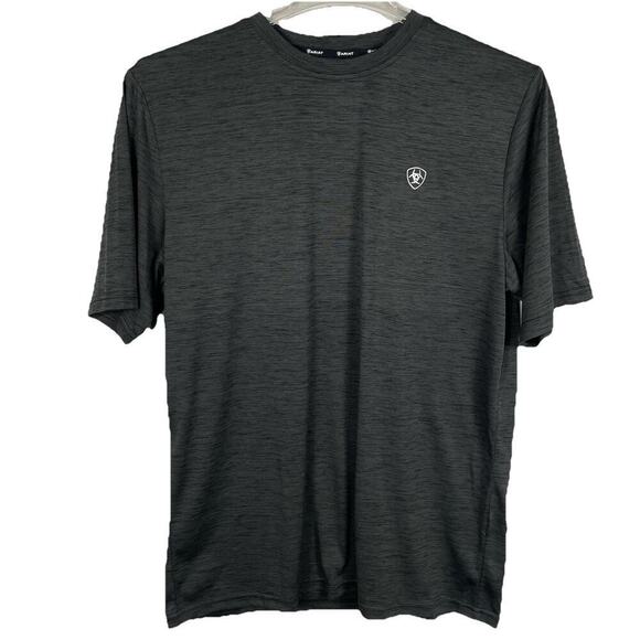 Ariat Other - Ariat Tek T Shirt Men's Medium Gray Space Dye Short Sleeve Casual Outdoor Hiking